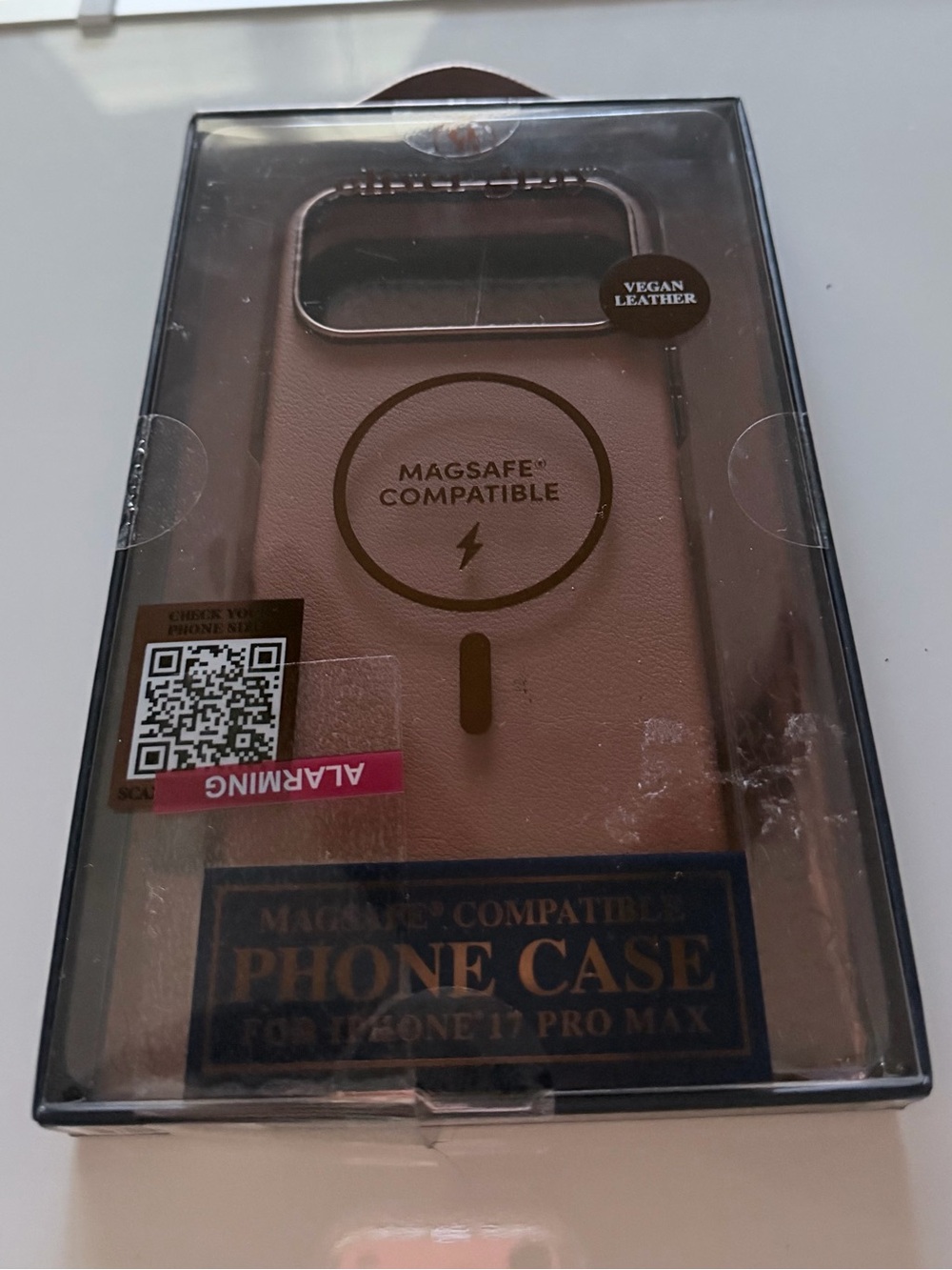 Oliver Gray MagSafe Vegan Leather Case for iPhone 17 Pro Max – Brown